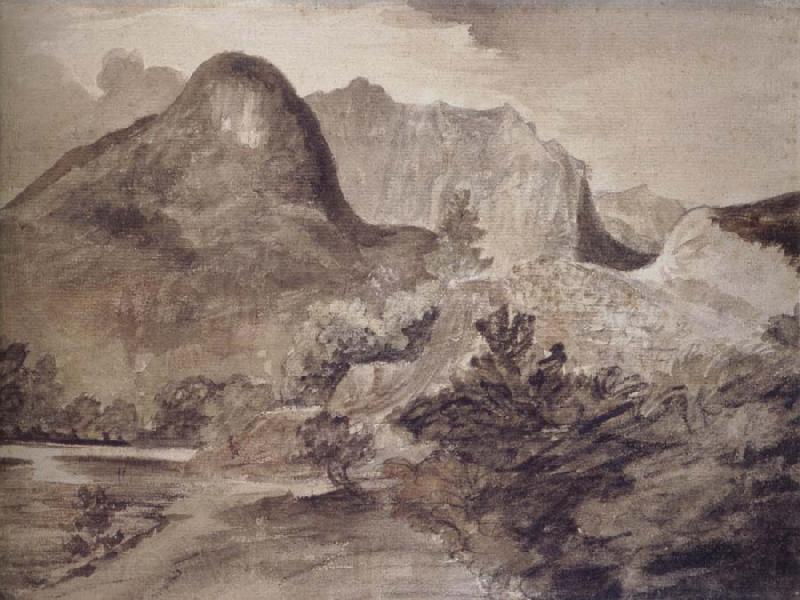 John Constable The Castle Rock,Borrowdale Spain oil painting art